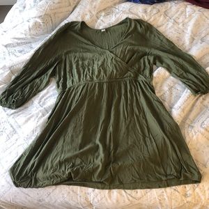 Green Faux Wrap Dress from Old Navy [XXL]